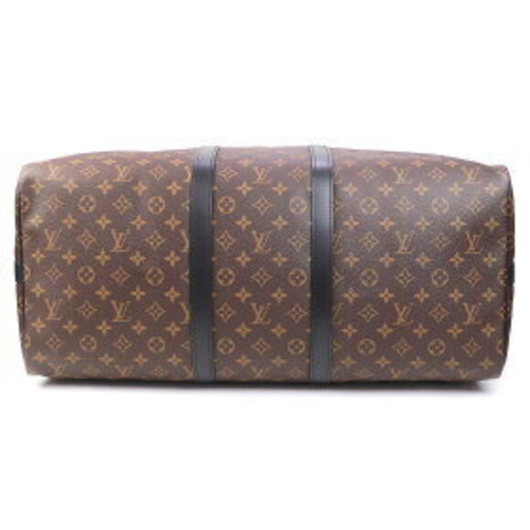 Louis Vuitton Keepall Bandouliere Monogram Macassar Brown bag black LV - Picture 7 of 15